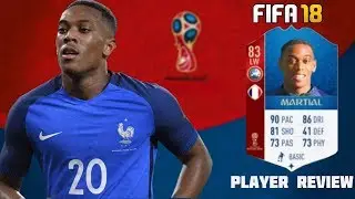 Fifa 18 World Cup 83 Anthony Martial Player Review! Best Op Player On Fifa 18 ?!