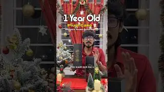 1 Year Rum Soaked Plum Cake 🎅🏻🎄🥃| #shorts
