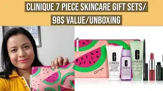 clinique 7 piece skincare gift set/$29 Clinique purchase (Up to a $98 value!)/summer 2020/macy's