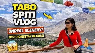 Spiti Valley EP 5 | Tabo Village Travel Vlog | Tabo Monastery, Caves & Best Homestay in Tabo