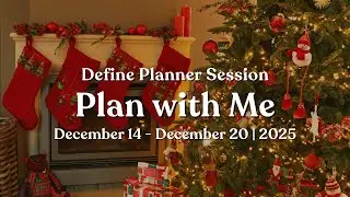 Christmas Trees & Stockings Themed Weekly Planner Spread | Plan With Me | Define Planner Setup