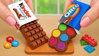 Dessert Showdown Homemade Mini Kinder Chocolate vs RAINBOW Oreo Cake 🍫 Best Dessert ASMR