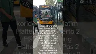 di terminal Mojokerto trans jatim 2 koridor