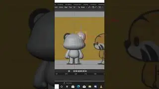 Cute 3d character in blender.#characterdesign #charactermodeling #3dartist #blender #3dtutorial