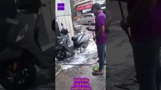 car and bike was service at your homeHashtags:#DoorstepCarWash#CarWashAtHome#MobileCarWash