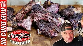 Cut the Cord to the Char Griller Gravity 980 Mod (Beef Rib Cook)