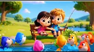  Counting Fish Song 🐟 | Kids Cartoon Counting Rhyme | Urdu Nursery Song۔۔,