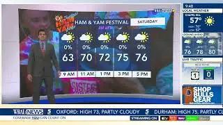 North Carolina Forecast: Chance, timeline for weekend rain changes; Storms slam Southern California