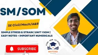 Simple Stress & Strain | Unit 1 SOM | Easy Notes + Important Numericals