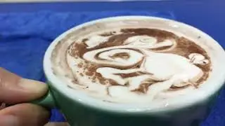 Latte art practice at home