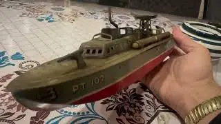 Катер ВМФ США времен 2й Мировой Войны из Японии # Linemar Torpedo boat PT 107 made in Japan
