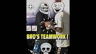 bro's Teamwork 💀 #trollface #edit #shorts