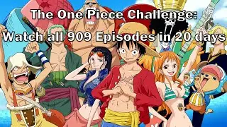 Watching all 909 One Piece Episodes in 20 Days: The One Piece Challenge