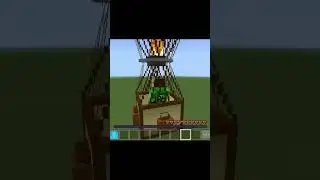 Hot Air Ballon🎈 in Minecraft 🔥😲ll #hotairballoon #amazing #viral #trending