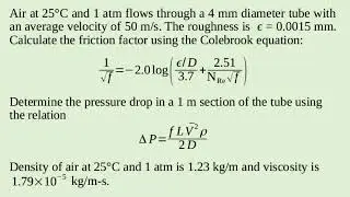 Pressure Drop Calculation