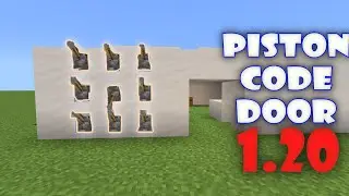 How To Make a Code Door In Minecraft Bedrock | MCPE Tutorials | 1.20