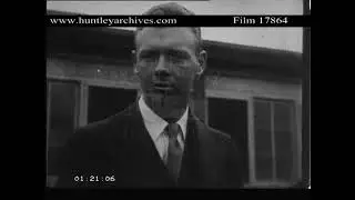 Charles Lindbergh in New York and Mexico.  Archive film 17864
