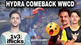 Hydra Must Needed Comeback 🐉 | Hydra 11 Kills Chicken dinner🐉 | Hydra Spraygod 1v3 iflicks