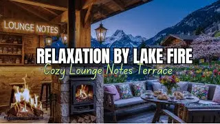 Relaxing Jazz Cafe Live | LOUNGE NOTES Golden Hour Spring Glow