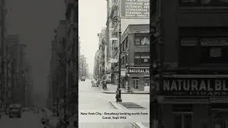 New York City - Broadway looking north from Canal, Sept 1952