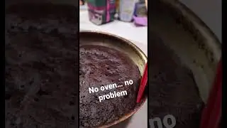 Stove Top Skillet Chocolate Cake / #shorts