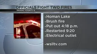 Officials fight two fires at the same house in Massac County