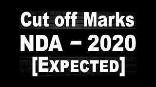 Nda 2020 cut off 100 % accurate #nda #cutoff #nda1 #nda 2