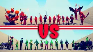 SAMURAI TEAM vs GUNPOWDER TEAM | TABS - Totally Accurate Battle Simulator