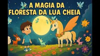 🌕🌳🪄 A Magia da Floresta da Lua Cheia 🦄✨🌌 |