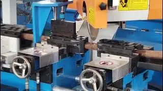 Rotary angle 45 degrees automatic pipe cutting machine WhatsApp WeChat+8615165606902