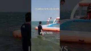 Aqua Banas Inflatable Floating Island Raft Water Leisure Platform Ocean Pool With Removable Tent