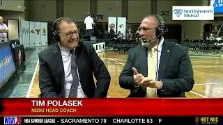 Hot Mic Interview: NDSU head coach Tim Polasek previews the 2025 Bison season at MVFC Media Day