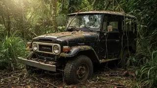 ASMR Car Restoration Full Rebuild of Toyota Land Cruiser FJ40 1978 from Abandoned Condition to New