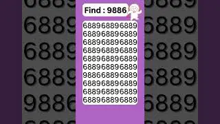 find the hidden number 9886