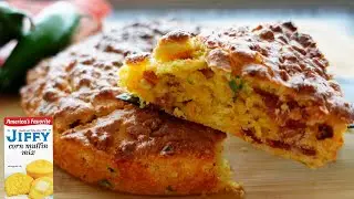 Air Fried Cornbread - Bacon, Jalapeno and Cheddar Cornbread