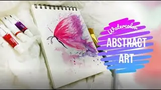 How to make Abstract art with Watercolors | Basic Tutorial | Butterfly with FarzanaMF