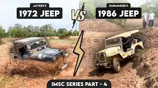 Willy Jeep CJ3B Extreme Off-roading 🚙💨 Track 3 of Indian Motor Sport Carnival Panchkula