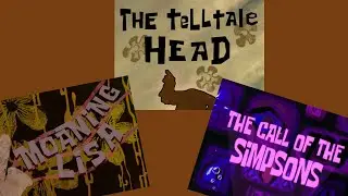 The Simpsons #6,#7, and #8 spongebob title cards (Season 1 style and 4K)