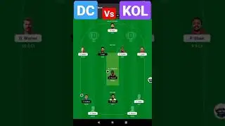 DC vs KOL || Dc vs Kol Dream11 team prediction || DC vs kol today team prediction