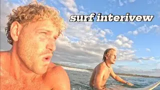 in water surf inerview// from one side of the world to the other