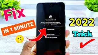 This device is locked mi account 😭 || Mi activate this device || [2022]