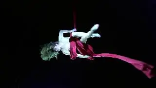 Beautiful Aerial Silk Show Act by Air Candy