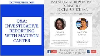 Investigative Reporter with Madison Carter | Dcowmember.com