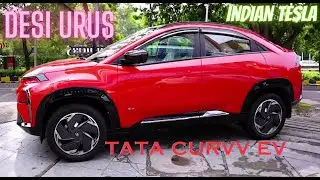DESI URUS -FLAME RED TATA CURVV EV