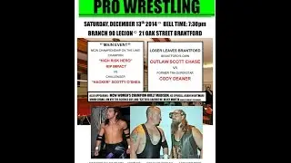 MCW promo. Nicky Martin, Eric Cairnie, Ryan Swift, Cody Deaner - Brantford