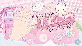 ✦ Tutorial de como fazer umas de papel!💅 #drawing #illustration #nails #viralvideo #desenho