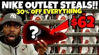 OG Jordans For Only $62 😲!! Nike Outlet STEALS & DEALS!!! 30% OFF EVERYTHING!!