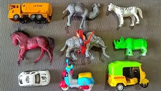 Snake Caught Elephant | Oil Tanker, Rhino, Zebra, Camel, SuperCar, Scooty, Auto Rickshaw, Horse