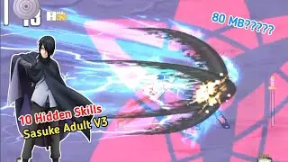 10 Hidden Skills Sasuke Adult V3 Best Edition Mugen Char BVN | Bleach VS Naruto 3.3