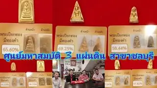 พระเบญจภาคีทองคำ 金色佛像 ที่ศูนย์มหาสมบัติสามแผ่นดิน สาขาชลบุรี